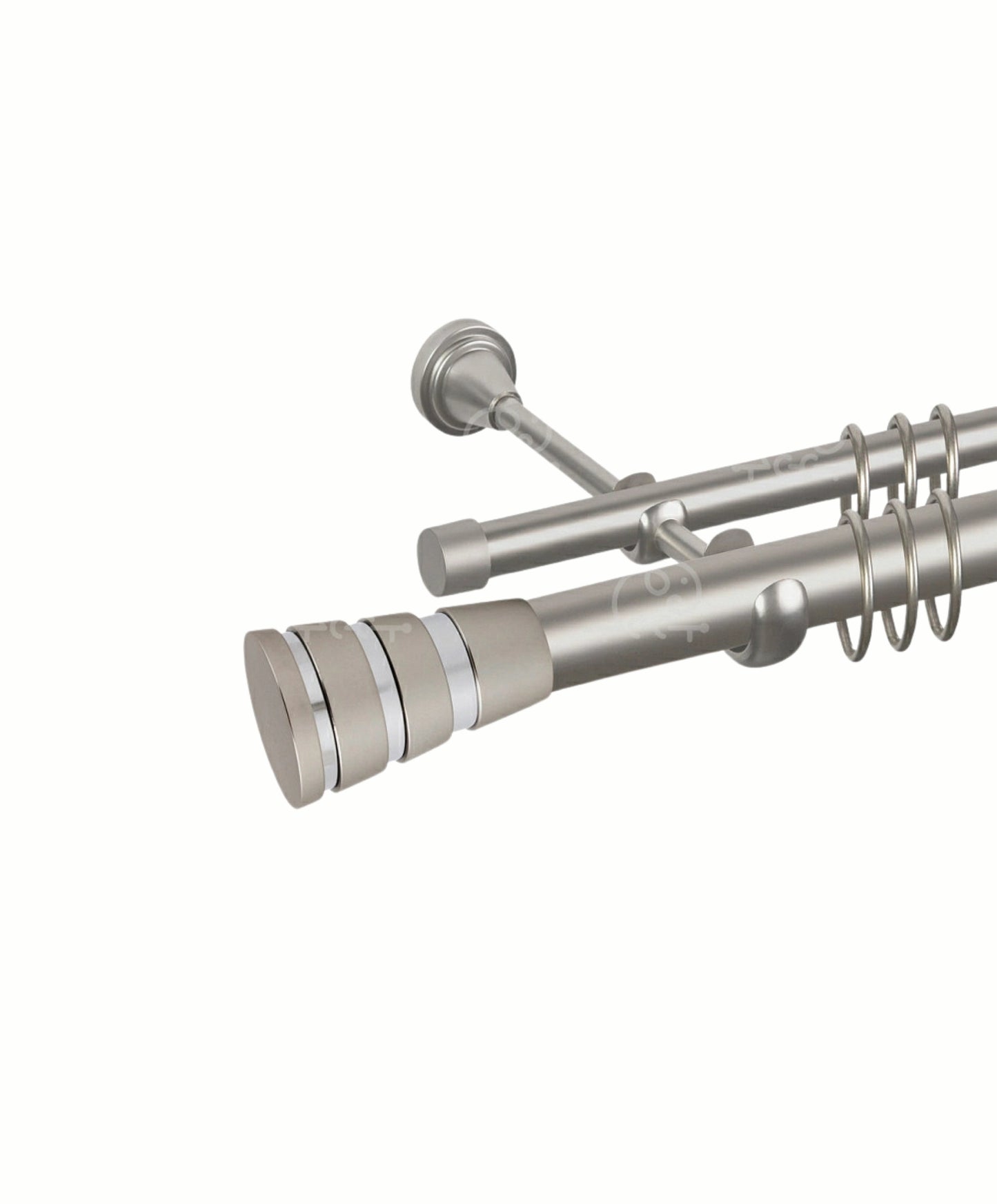 Pegas 25mm Xrom Satinet 2 Sıralı Karniz
